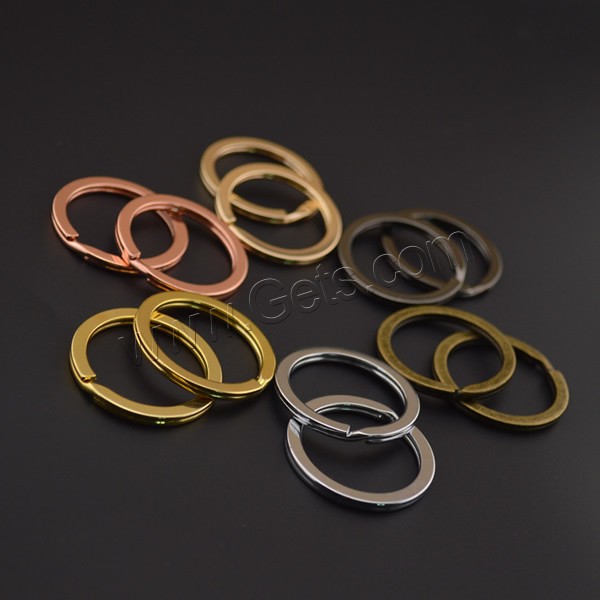 Iron Key Split Ring, plated, different size for choice, more colors for choice, Sold By PC