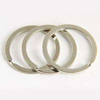 Iron Key Split Ring, platinum color plated, lead & cadmium free 