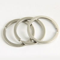 Eisen Schlüssel Split Ring, Platinfarbe platiniert, frei von Blei & Kadmium, 2x30mm, 1000PCs/Tasche, verkauft von Tasche