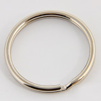 anillo partido clave de hierro , fundición, chapado en color de platina, libre de plomo & cadmio, 1.2x15mm, 5000PCs/Bolsa, Vendido por Bolsa