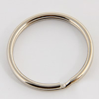 anillo partido clave de hierro , fundición, chapado en color de platina, libre de plomo & cadmio, 1.2x16mm, 5000PCs/Bolsa, Vendido por Bolsa