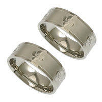 Stainless Steel Finger Ring, stardust, original color US Ring 