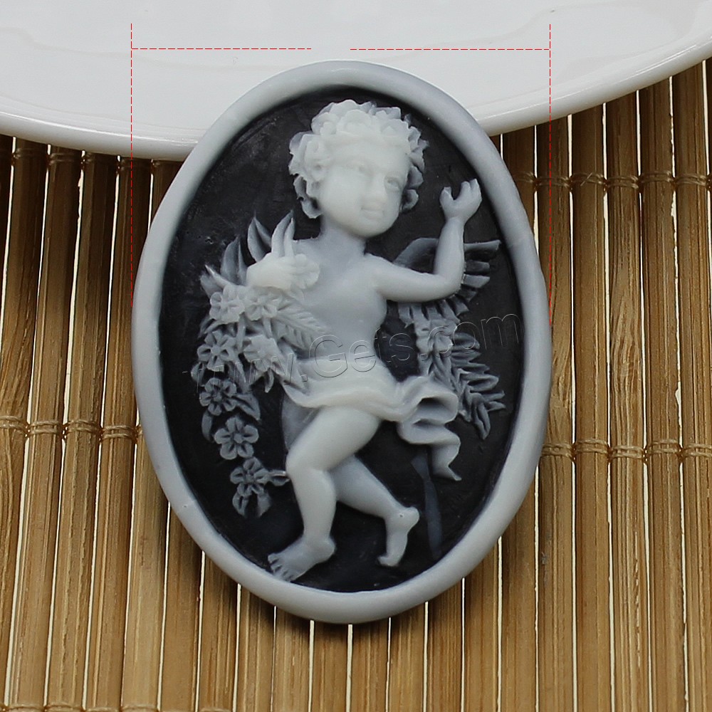 Different Background Cameo Resin Cabochon, Flat Oval, Carved, different size for choice, more colors for choice, Sold By PC