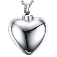 Stainless Steel Heart Pendants, detachable, original color Approx 3mm 