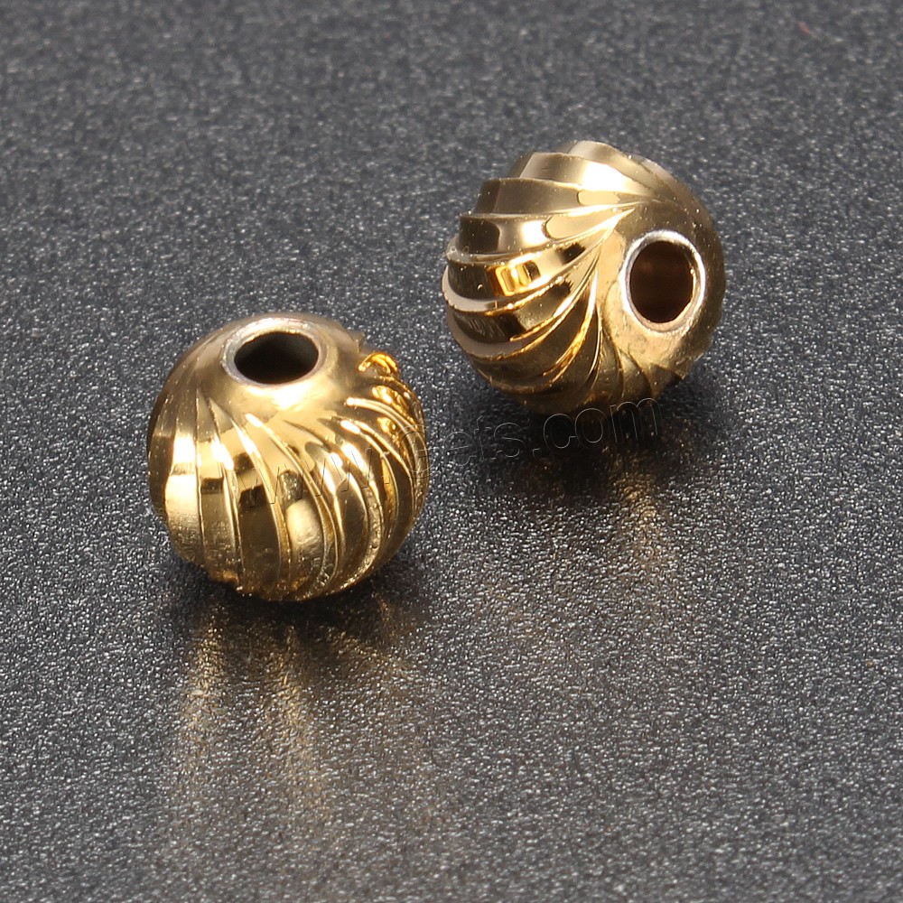 Brass Jewelry Beads, Drum, plated, different size for choice & corrugated, more colors for choice, Approx 500PCs/Bag, Sold By Bag