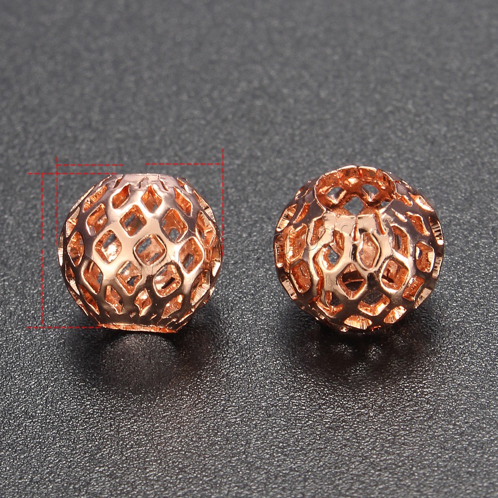 Hollow Brass Beads, Drum, plated, different size for choice, more colors for choice, Approx 500PCs/Bag, Sold By Bag