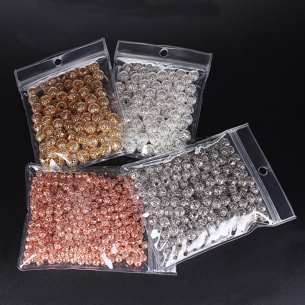 Hollow Brass Beads, Drum, plated, different size for choice, more colors for choice, Approx 500PCs/Bag, Sold By Bag