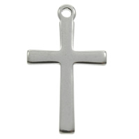 Stainless Steel Cross Pendants, original color Approx 1mm 