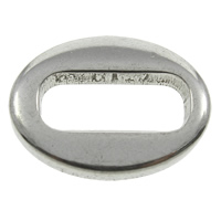 Нержавеющая сталь Связывание кольцо, нержавеющая сталь, Плоская овальная форма, оригинальный цвет отверстие:Приблизительно продается PC