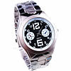 Men Wrist Watch, Zinc Alloy, with Glass, plumbum black color plated, cadmium free, 42mm, 20mm Approx 8.2 Inch 