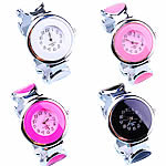 Cuff Bangle Watch, Zinc Alloy, with Glass, plated, open & enamel nickel, lead & cadmium free, 33mm, 16mm Approx 6.7 Inch 