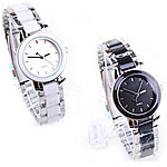 Women Wrist Watch, Zinc Alloy, with Glass, platinum color plated, for woman cadmium free, 29mm, 15mm Approx 8.5 Inch 