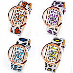 Bracelets de montre pour femmes, cuir PU, avec verre & alliage de zinc, plus de couleurs à choisir, 42mm, 22mm Environ 9 pouce, Vendu par PC