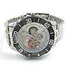 Хронограф Часы, цинковый сплав, с Стеклянный, Круглая, Другое покрытие, 44mm, длина:Приблизительно 8 дюймовый, продается PC
