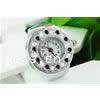 Watch Finger Ring, Zinc Alloy, with Glass, Flat Round, platinum color plated, enamel, US Ring 