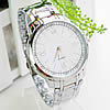 Men Wrist Watch, Zinc Alloy, with Glass, platinum color plated, for man, 42mm, 20mm Approx 8.6 Inch 