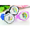 Pulseras de reloj de niños, Plástico, con silicona, para  los niños, color mixto, 33mm, 14mm, longitud:aproximado 7.8 Inch, Vendido por UD