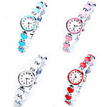 Women Wrist Watch, Zinc Alloy, with Glass, platinum color plated, enamel cadmium free, 20mm, 9mm Approx 7.5 Inch 