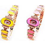Fashion Watch Bracelet, Zinc Alloy, with Glass, rose gold color plated, with rhinestone cadmium free 15mm Approx 7.6 Inch 
