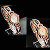 Fashion Watch Bracelet, Zinc Alloy, with Glass, plated, for woman & with rhinestone 23mm, 12mm Approx 7.4 Inch 