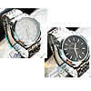 Men Wrist Watch, Zinc Alloy, with Glass, platinum color plated, for man 42mm, 20mm Approx 8.6 Inch 