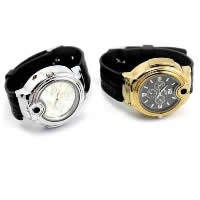 Men Wrist Watch, Silicone, with zinc alloy dial, plated, also can be used as lighter & for man 50mm Approx 9.4 Inch 