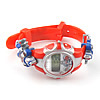 Uhrenarmbänder für Kinder, Kunststoff, mit Silikon, flache Runde, keine, 30x34mm, Länge:8 ZollInch, verkauft von PC