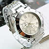 Men Wrist Watch, Zinc Alloy, with Glass, platinum color plated, for man, 45mm, 22mm Approx 9 Inch 