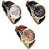 Chronograph Watch, Zinc Alloy, with PU Leather & Glass, Round, plated, for man 42mm, 20mm Approx 9 Inch 