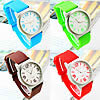 Bracelets de montre pour femmes, alliage de zinc, avec verre & silicone, Placage, plus de couleurs à choisir, 36mm, 20mm Environ 9 pouce, Vendu par PC