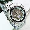Chronograph Watch, Zinc Alloy, with Glass, platinum color plated, for man, 45mm, 22mm Approx 9 Inch 