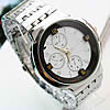Хронограф Часы, цинковый сплав, с Стеклянный, Платиновое покрытие платиновым цвет, Мужский, 45mm, 22mm, длина:Приблизительно 9 дюймовый, продается PC