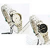 Bracelets de montre pour femmes, alliage de zinc, avec verre, Placage de couleur platine, plus de couleurs à choisir, 28mm, 16mm Environ 7.8 pouce, Vendu par PC