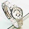 Bracelets de montre pour femmes, alliage de zinc, avec verre, Placage de couleur platine, 30mm, 14mm Environ 7.8 pouce, Vendu par PC
