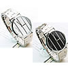 Men Wrist Watch, Zinc Alloy, with Glass, platinum color plated, for man 40mm, 18mm Approx 8.6 Inch 