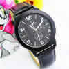 Men Wrist Watch, Zinc Alloy, with PU Leather & Glass, plated, for man, black 18mm Approx 9.45 Inch 