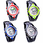 Dive Watch, Zinc Alloy, with Silicone, platinum color plated, LED cadmium free, 32mm, 18mm Approx 9 Inch 