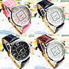 Unisex Wrist Watch, Zinc Alloy, with PU Leather & Glass, platinum color plated, with rhinestone 39mm, 18mm Approx 9 Inch 