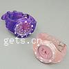 Fashion Children Watch, Plastic, with Organic Glass & Silicone & Zinc Alloy, platinum color plated 42mm Approx 8.5 Inch 