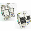 Couple Watch Bracelets, Zinc Alloy, with Glass, plated, for couple & with rhinestone 12-19mm Approx 7.5 Inch, Approx 9 Inch 