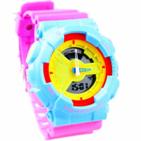 bracelets de montre pour enfants, silicone, Alliage de zinc fermoir, imperméable, 35mm, 22mm Environ 9.4 pouce, Vendu par PC