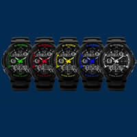 Men Wrist Watch, Plastic, with Silicone, Chinese movement, for man & waterproof 16mm Approx 10 Inch 