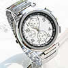 Chronograph Watch, Zinc Alloy, with Glass, platinum color plated, for man, 45mm, 22mm Approx 8.2 Inch 