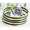 Cuff Bangle Watch, Zinc Alloy, with Glass, plated, for woman & multi-strand 23mm 