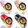 Bracelets de montre pour femmes, alliage de zinc, avec cuir PU & verre, Placage de couleur platine, plus de couleurs à choisir, 31mm, 15mm Environ 7.8 pouce, Vendu par PC