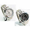 Women Wrist Watch, Zinc Alloy, with Glass, platinum color plated 42mm, 21mm Approx 9 Inch 