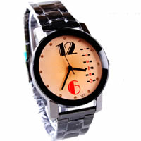 Men Wrist Watch, Zinc Alloy, with Glass, plated, for man & with rhinestone, cadmium free, 40mm, 20mm Approx 9 Inch 