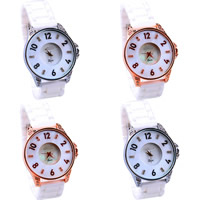 Women Wrist Watch, Zinc Alloy, with Porcelain & Glass, plated, with rhinestone cadmium free, 35mm, 17mm Approx 9 Inch 