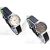 Bracelets de montre pour femmes, alliage de zinc, avec cuir PU & verre, Placage, noire, 26mm, 13mm Environ 7.8 pouce, Vendu par PC