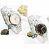 女性向けの腕時計ブレスレット, 亜鉛合金, とともに ガラス, メッキ, 女性用, 無色, 33mm, 15mm, 長さ:約 8.2 インチ, 売り手 パソコン